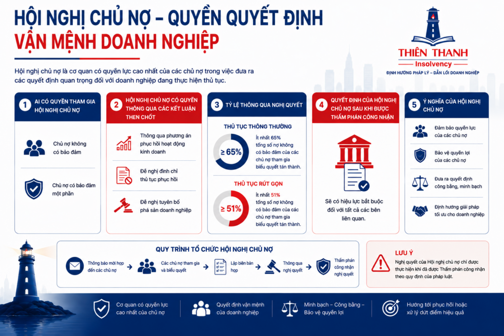 Hội Nghị Chủ Nợ – Quyền Quyết Định Vận Mệnh Doanh Nghiệp