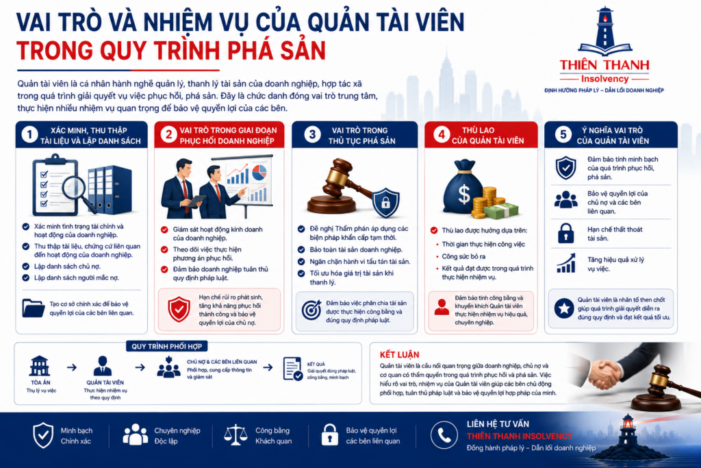 vai trò quản tài viên