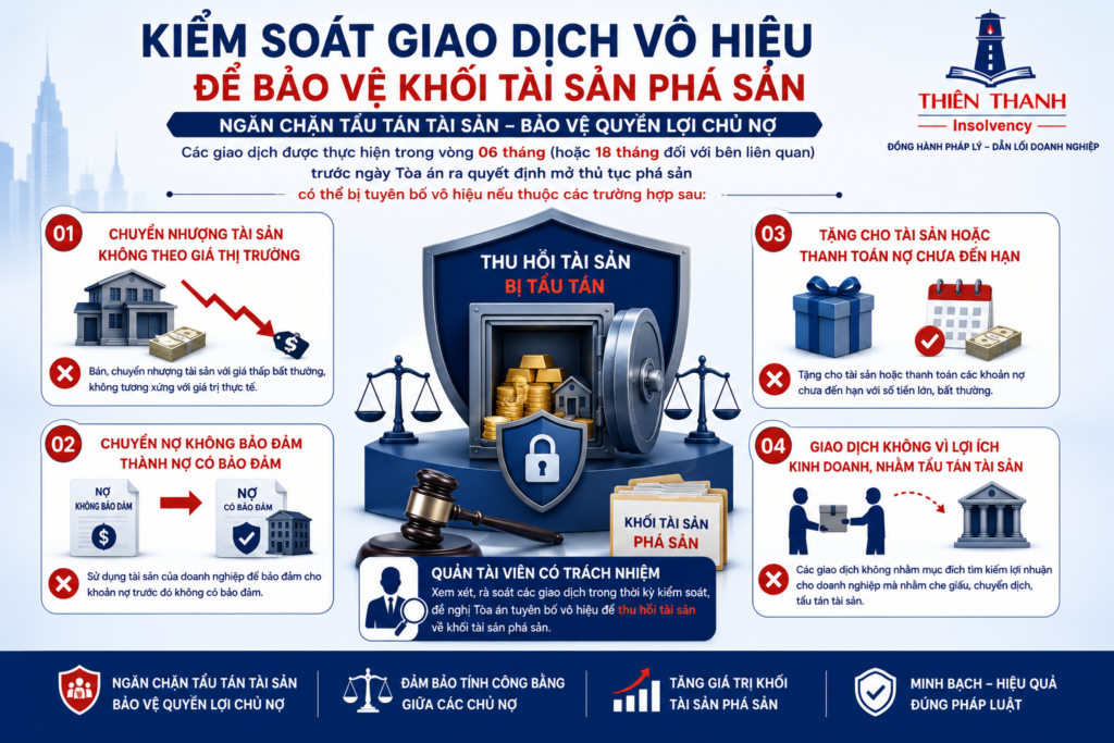 Kiểm Soát Giao Dịch Vô Hiệu Trong Thủ Tục Phá Sản Doanh Nghiệp